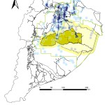 Densidad de los pozos a nivel de Region Amazonica Ecuatoriana