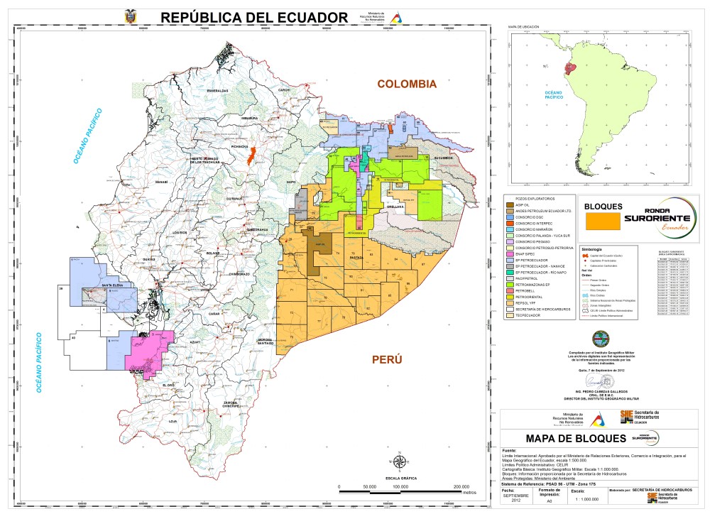Fuente: Secreteria de Hidrocarburos de Ecuador